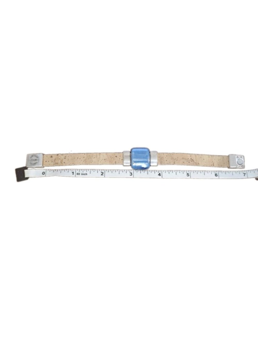 IL TORNIO handcrafted Artisan Cork With Silver Accents Blue Stone Magnetic... - Picture 9 of 9